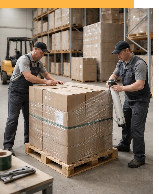 Упаковка и паллетирование грузов от 3562 руб: защита и крепление