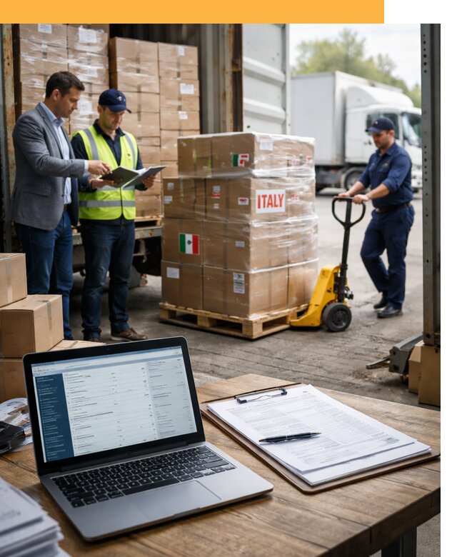 Доставка грузов из Италии: морские и авиаперевозки от 18319