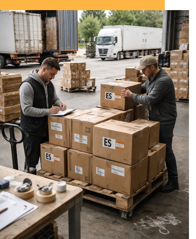 Доставка грузов в Испанию автотранспортом от 35620 руб