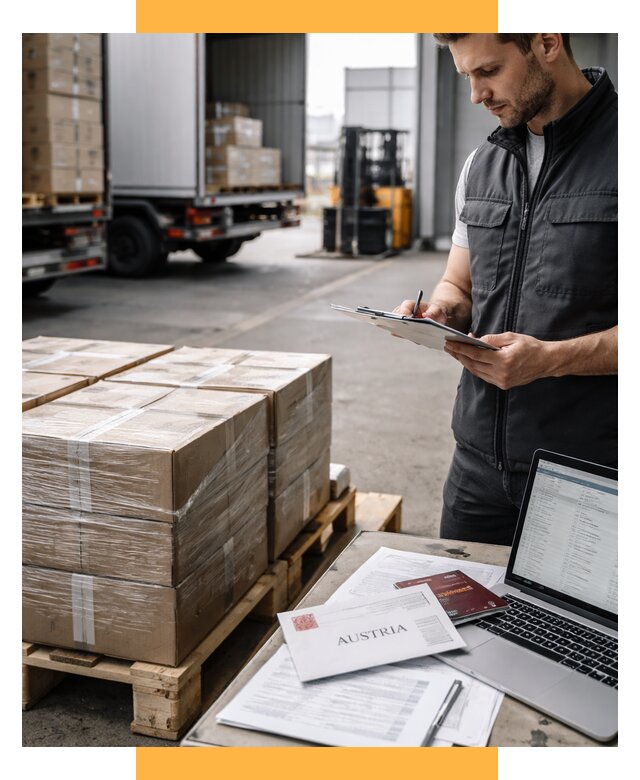 Доставка в Австрию от 66151 р. Логистика и экспорт СетСервис-Блк