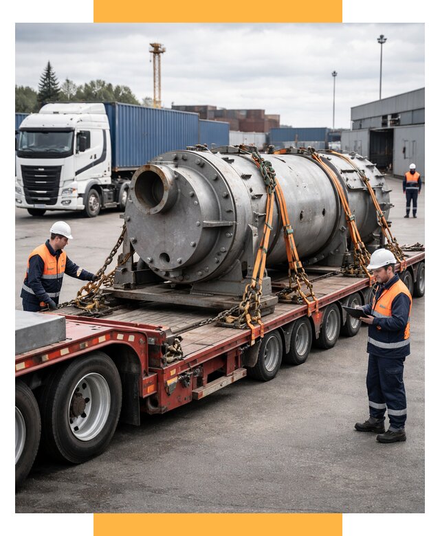 Перевозка тяжеловесных грузов под ключ от 152655 р. | СетСервис-Блк